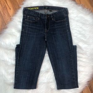 J. Crew Stretch Matchstick Jean in Dark Blue Wash